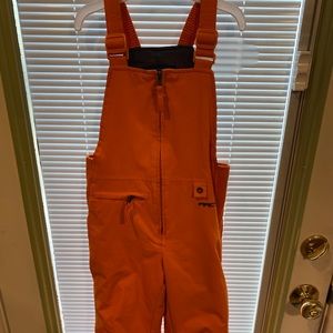 Kids Size XS (size 6) Arctix Orange Snow Bib